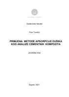 Primjena metode apsorpcije dušika kod analize cementnih kompozita