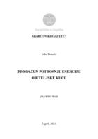 Proračun potrošnje energije obiteljske kuće