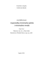 Usporedba minimalne plohe i minimalne mreže