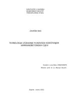 Tehnologija izgradnje plinovoda korištenjem armiranobetonskih cijevi