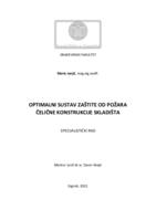 Optimalni sustav zaštite od požara čelične konstrukcije skladišta