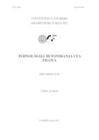 prikaz prve stranice dokumenta TEHNOLOGIJA BETONIRANJA CFA PILOTA