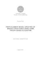 prikaz prve stranice dokumenta Finite element model updating of bridge structures using game theory based algorithm
