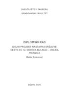 prikaz prve stranice dokumenta Idejni projekt nastavka državne ceste DC 12, dionica Bulinac - Velika Pisanica