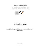 prikaz prve stranice dokumenta Potencijal naftnog onečišćenja hrvatske obale Jadrana u 2000. godini