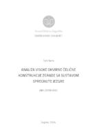 prikaz prve stranice dokumenta Analiza visoke okvirne čelične konstrukcije zgrade sa sustavom spregnute jezgre