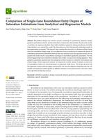 prikaz prve stranice dokumenta Comparison of Single-Lane Roundabout Entry Degree of Saturation Estimations from Analytical and Regression Models