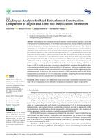 prikaz prve stranice dokumenta CO2 Impact Analysis for Road Embankment Construction: A Comparative Environmental Assessment of Lignin and Lime Soil Stabilization Treatments