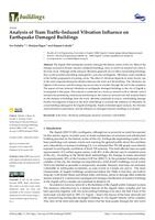 prikaz prve stranice dokumenta Analysis of Tram Traffic-Induced Vibration Influence on Earthquake Damaged Buildings