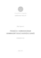 prikaz prve stranice dokumenta Proračun i dimenzioniranje armiranobetonske montažne garaže