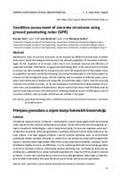 prikaz prve stranice dokumenta Condition assessment of concrete structures using ground penetrating radar (GPR)