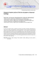 prikaz prve stranice dokumenta Analysis of seismic action of the tie rod system in historical buildings