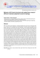 prikaz prve stranice dokumenta Behavior of RC frame structures with added floors made of different materials subjected to seismic loadings