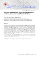 prikaz prve stranice dokumenta Case study on application of ground-penetrating radar for non-destructive assessment of historical building