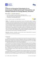 prikaz prve stranice dokumenta A Review of Emerging Technologies for an Assessment of Safety and Seismic Vulnerability and Damage Detection of Existing Masonry Structures