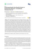 prikaz prve stranice dokumenta Understanding the Key Quality Factors in Construction Projects—A Systematic Literature Review