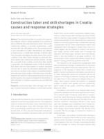 prikaz prve stranice dokumenta Construction labor and skill shortages in Croatia: causes and response strategies