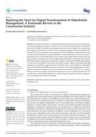 prikaz prve stranice dokumenta Realizing the Need for Digital Transformation of Stakeholder Management: A Systematic Review in the Construction Industry