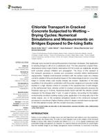 prikaz prve stranice dokumenta Chloride Transport in Cracked Concrete Subjected to Wetting – Drying Cycles: Numerical Simulations and Measurements on Bridges Exposed to De-Icing Salts