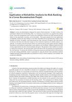 prikaz prve stranice dokumenta Application of Reliability Analysis for Risk Ranking in a Levee Reconstruction Project