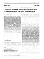 prikaz prve stranice dokumenta Estimation of the excavator actual productivity at the construction site using video analysis