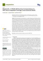 prikaz prve stranice dokumenta DrainCAN—A MATLAB Function for Generation of a HEC-RAS-Compatible Drainage Canal Network Model