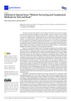 prikaz prve stranice dokumenta Editorial of Special Issue Modern Surveying and Geophysical Methods for Soil and Roc