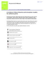 prikaz prve stranice dokumenta A review on failure theories and simulation models for adhesive joints