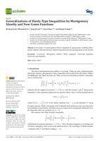 prikaz prve stranice dokumenta Generalizations of Hardy-Type Inequalities by Montgomery Identity and New Green Functions