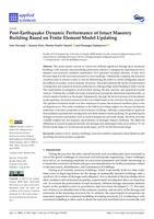 prikaz prve stranice dokumenta Post-Earthquake Dynamic Performance of Intact Masonry Building Based on Finite Element Model Updating