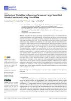 prikaz prve stranice dokumenta Analysis of Variables Influencing Scour on Large Sand-Bed Rivers Conducted Using Field Data