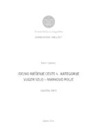 prikaz prve stranice dokumenta Idejno rješenje ceste 4. kategorije Vuger Selo - Markovo Polje