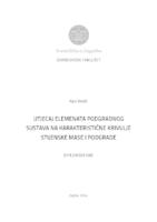 prikaz prve stranice dokumenta Utjecaj elemenata podgradnog sustava na karakteristične krivulje stijenske mase i podgrade