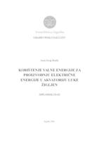 prikaz prve stranice dokumenta Potencijal iskorištenja valne energije za proizvodnju električne energije u akvatoriju luke Žigljen