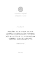 prikaz prve stranice dokumenta Ponašanje visoke zgrade izvedene konstrukcijskim sustavom potpornih rešetki i različitim tlocrtnim oblicima s obzirom na djelovanje vjetra