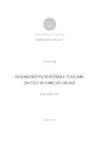 prikaz prve stranice dokumenta Pasivna zaštita od požara u tunelima: zahtjevi za tunelska obloge