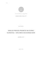 prikaz prve stranice dokumenta Analiza prekida prometa na dionici Klenovica - Senj zbog djelovanja bure