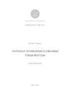 prikaz prve stranice dokumenta Ispitivanja pri provedbi ocjene stanja mostova