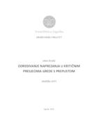 prikaz prve stranice dokumenta Određivanje naprezanja u kritičnim presjecima grede s prepustom