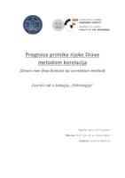 prikaz prve stranice dokumenta Prognoza protoka rijeke Drave metodom korelacija