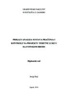 prikaz prve stranice dokumenta Prikaz i analiza sustava praćenja i kontrole na projektu teretne luke u Slavonskom Brodu