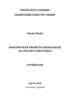 prikaz prve stranice dokumenta Horizontalna prometna signalizacija na cestama u Hrvatskoj