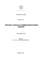 prikaz prve stranice dokumenta Projekt  sanacije armiranobetonske zgrade
